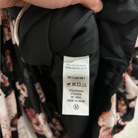 Buddy Love Zeus Draped Side Strapless Mini Dress Nightfall Size Medium - Picture 7 of 7